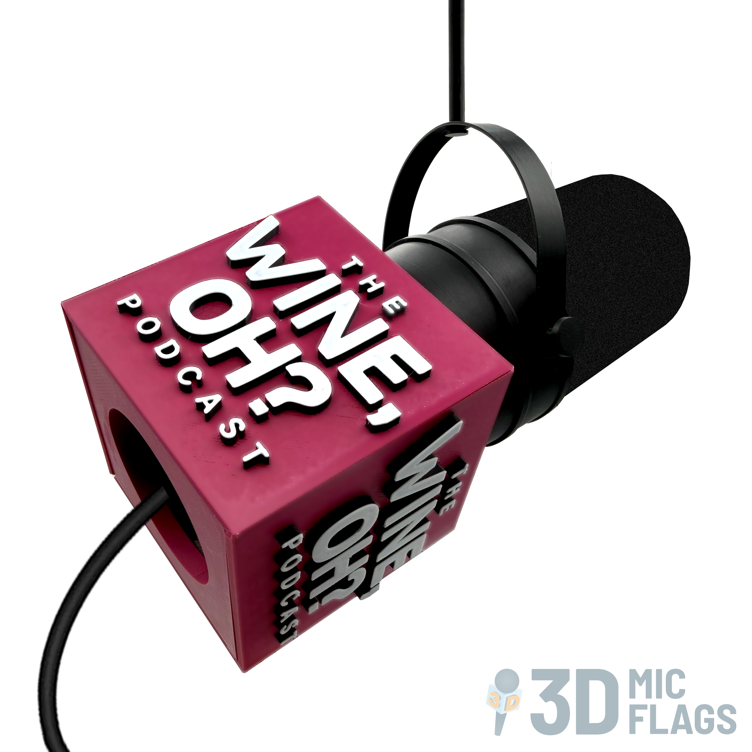 4-Sided Podcast Mic Flags